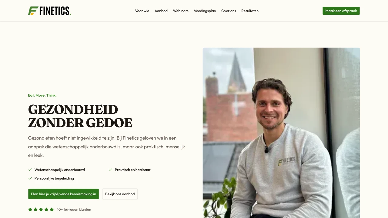Website van Finetics